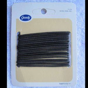 18 Thin Black Goody Classics Nona Ponytailer Hair Bands With Metal Elastics 2006